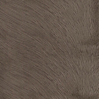 Textured gray-brown fabric sample with diagonal weave, subtle sheen, and visible “turri” label indicating brand, category, and code 725 e.